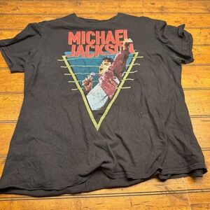 Michael Jackson Concert T Shirt King of Pop Graphic Tee Size L 2018
